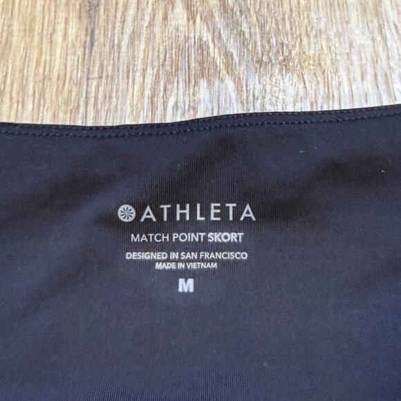 Athleta Black Match Point Skort Size Medium - Picture 2 of 6